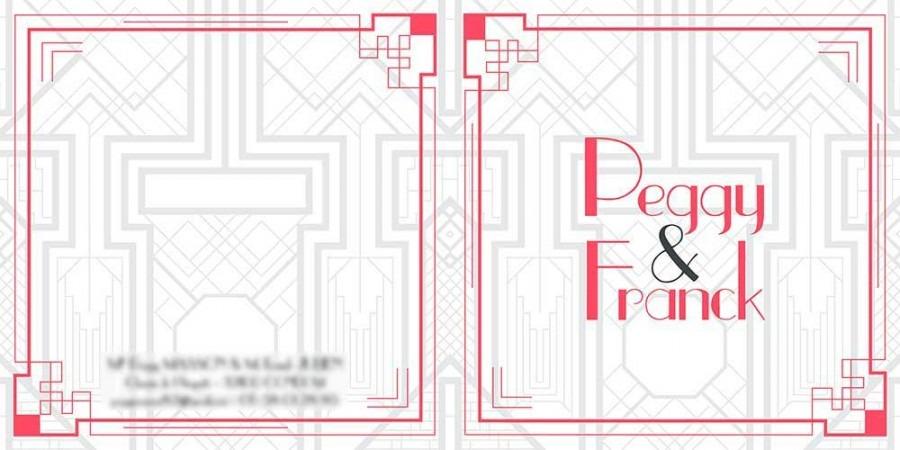 Faire part Peggy et Franck - Mw communication - Graphiste Webmaster Montauban Toulouse