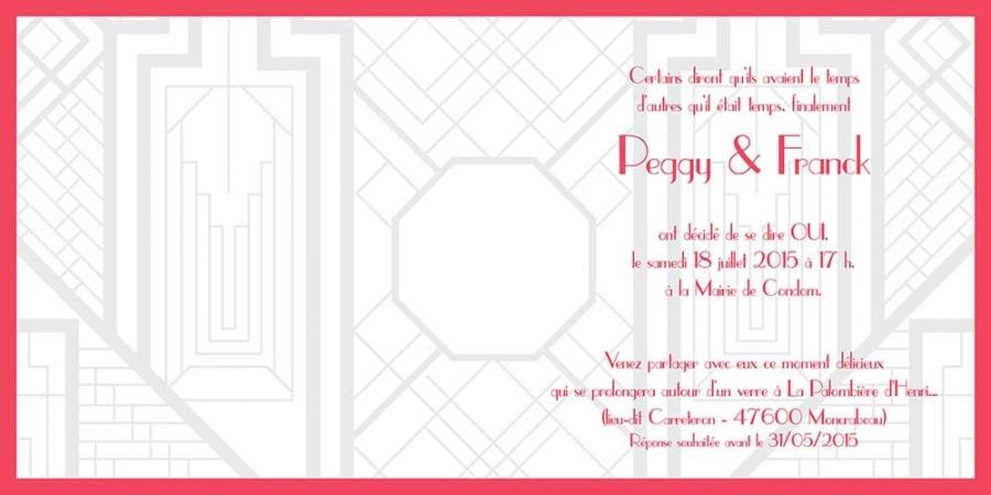 Faire part Peggy et Franck - Mw communication - Graphiste Webmaster Montauban Toulouse