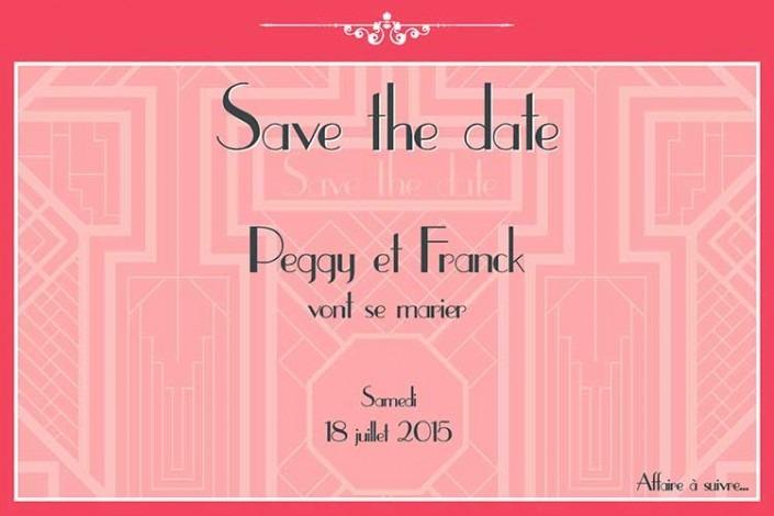 Save the Date Peggy et Franck - Mw communication - Graphiste Webmaster Montauban Toulouse