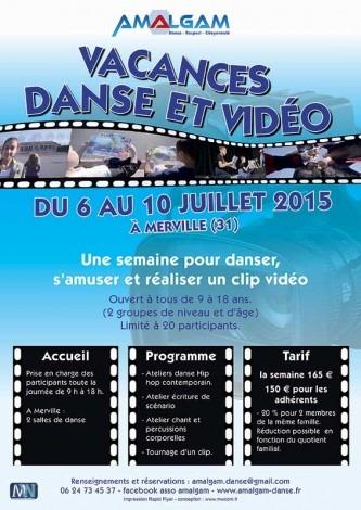 Affiche danse et vidéo - Mw communication - Graphiste Webmaster Montauban Toulouse