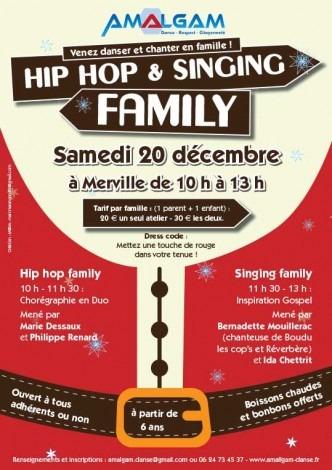 Affiche hiphop-singing-family - Mw communication - Graphiste Webmaster Montauban Toulouse