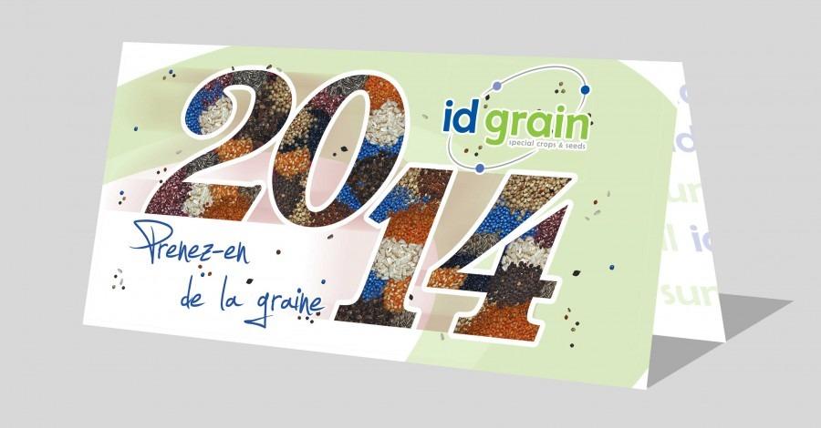 Carte de voeux Id grain - - Mw communication - Graphiste Webmaster Montauban Toulouse