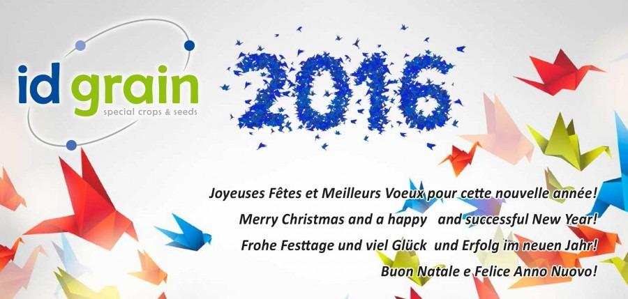 Carte de voeux recto 2016 Id grain - - Mw communication - Graphiste Webmaster Montauban Toulouse