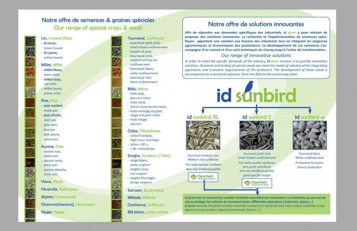 Dépliant Id Grain verso - MW communication - - Mw communication - Graphiste Webmaster Montauban Toulouse